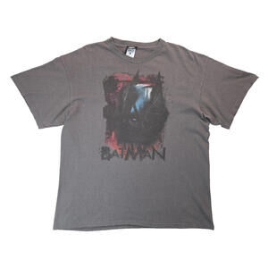 Batman Dark Knight Rises Y2K 2009 Graphic Promo Gray T Shirt Mens Size XL
